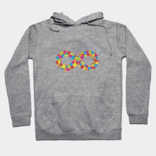 Infinity sign Flower Power Flower Gift Hoodie